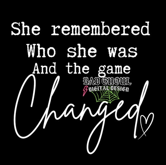 She Remembered PNG Download 2 files black and white