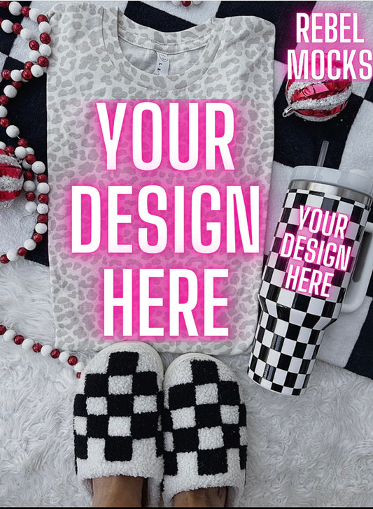 Leopard LAT Holiday Flat Lay Mock Up