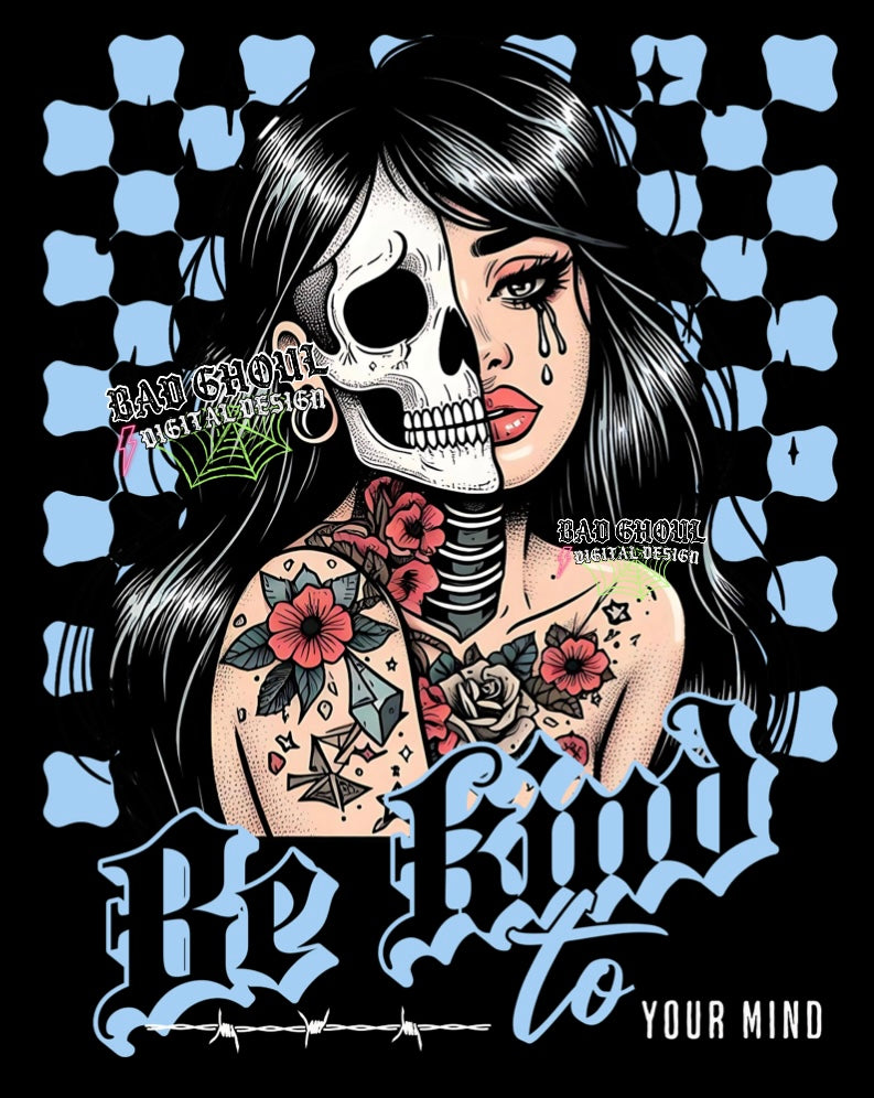 Semi Exclusive- Be Kind To Your Mind blue-PNG Download