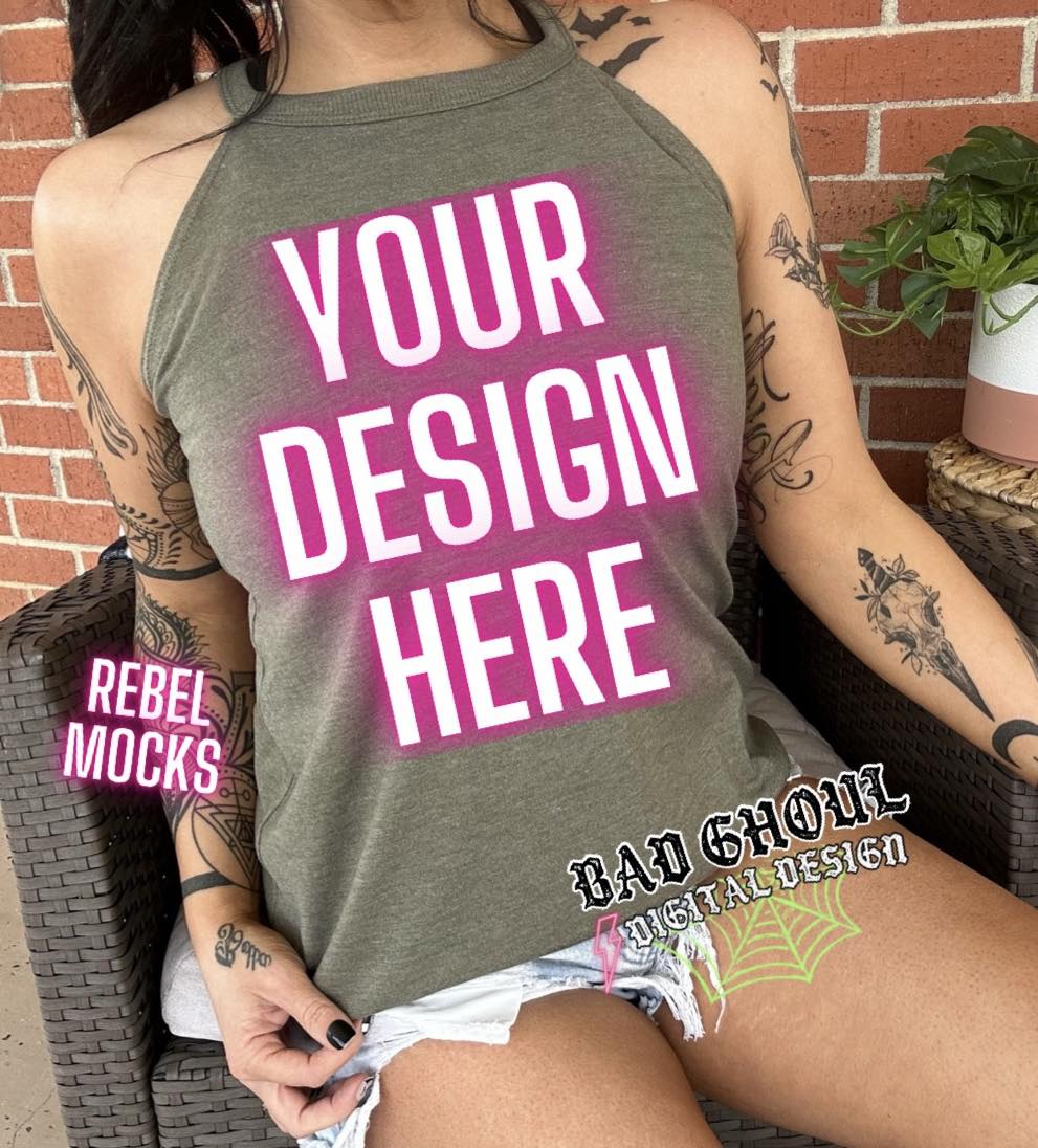 Tri Rocker Military Green Model Mock Up TRENDING