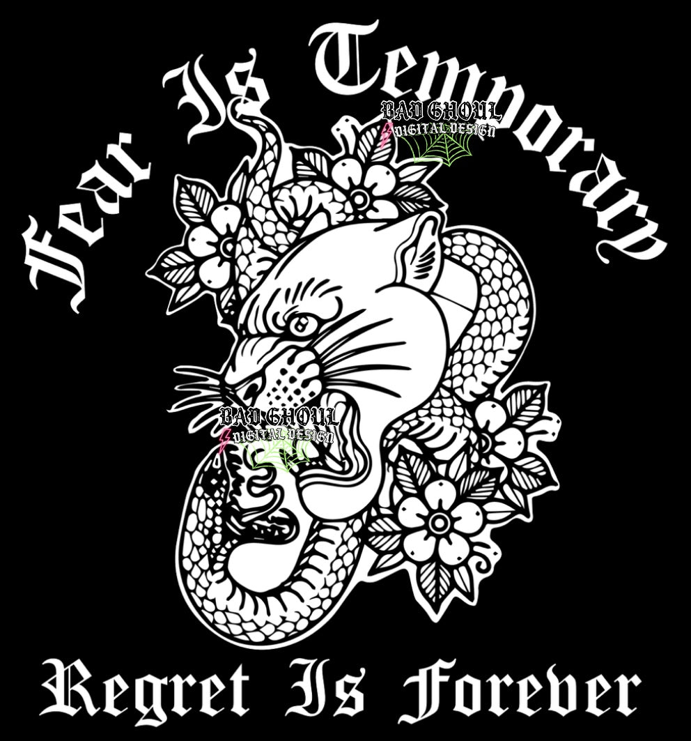 Fear is Temporary + Sleeve PNG Download