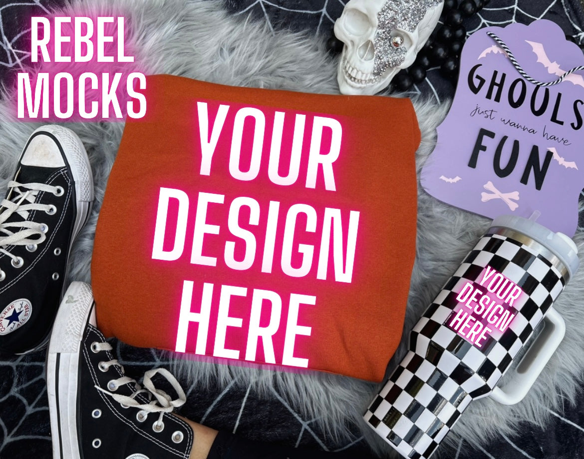 Texas Orange Burnt Orange Jerzee Hoodie Mock Up Flat Lay