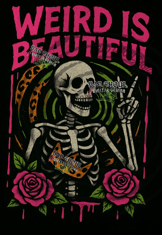 Weird Is Beautiful PNG DOWNLOAD Black Fab Only