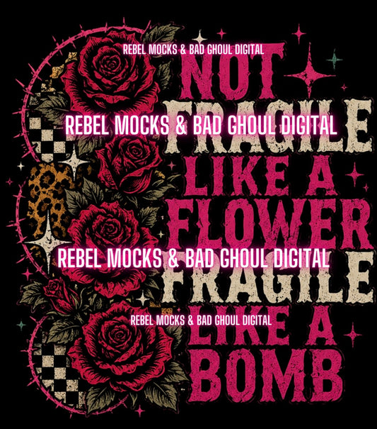 Not Fragile| Black Fabric Ultra Grunge |PNG DOWNLOAD
