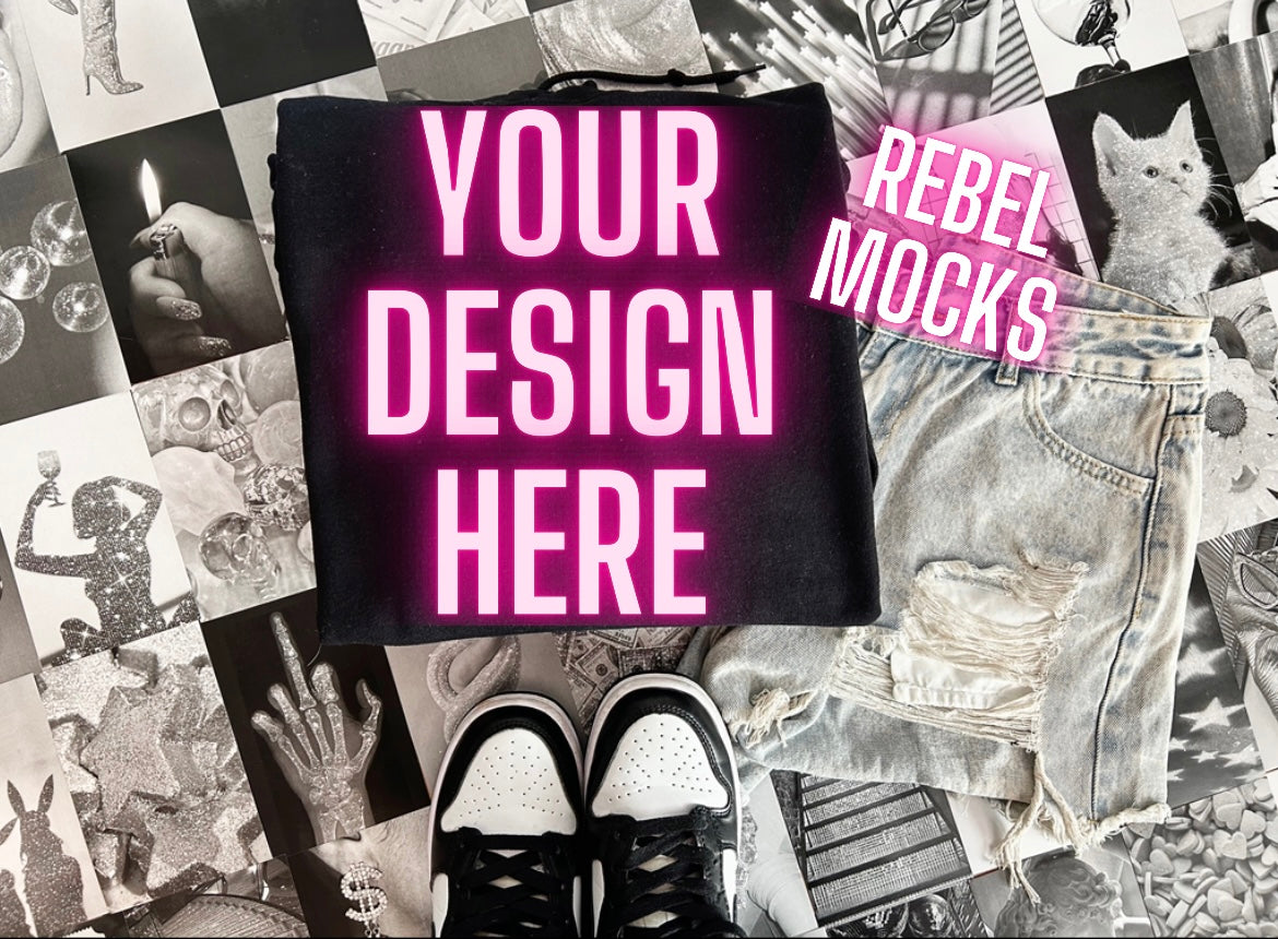 BUNDLE HAWT Vibes Sweatshirt Flat Lay Mock UP