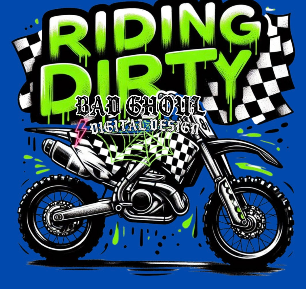 Riding Dirty Download PNG With Checkered Sleeve