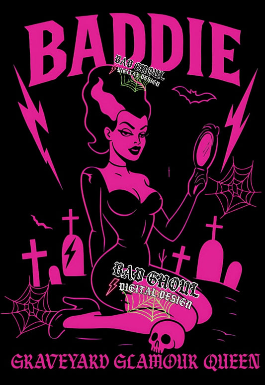 Baddie PNG Download - black fabric only