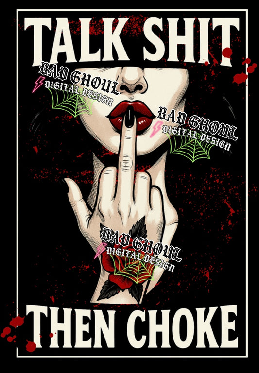 Talk shit PNG DOWNLOAD Black Fab Only