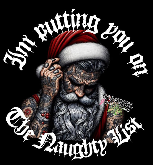 Naughty List PNG Download
