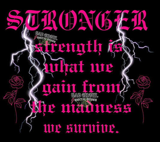 Stronger + sleeve PNG Download