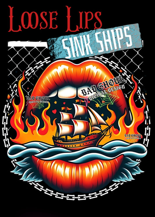 Loose Lips Sink Ships PNG Download