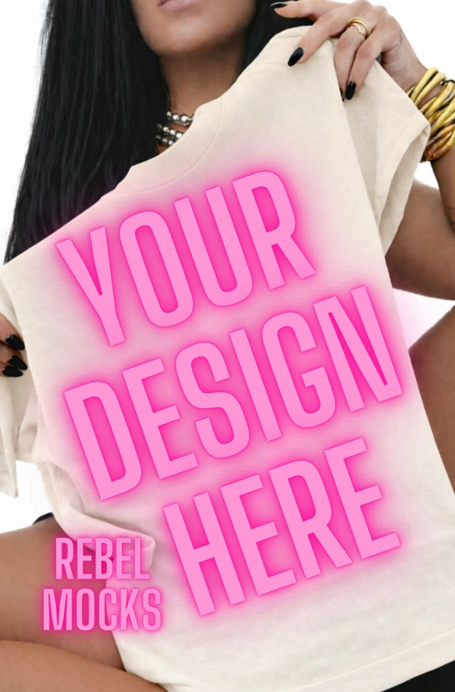 Comfort Colors Ivory| Edgy Alternative Mock Up