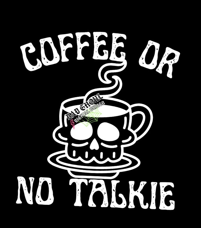 Coffee or no talkie PNG Download 2 Files