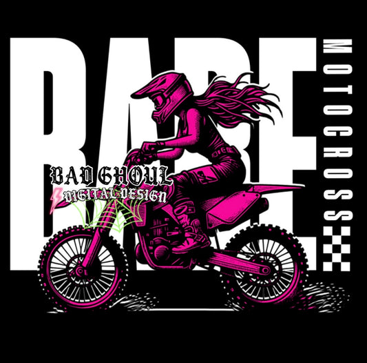 Motocross Babe PNG Download