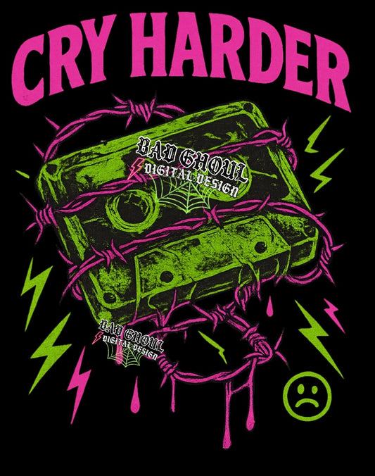Cry Harder PNG Download