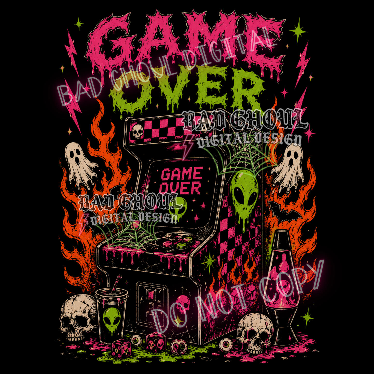 Game Over | PNG DOWNLOAD BLACK FAB ONLY