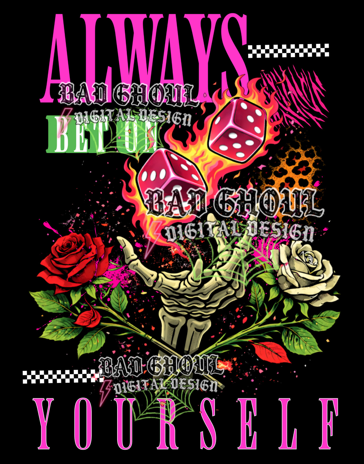 Always bet on yourself | PNG DOWNLOAD BLACK FAB ONLY