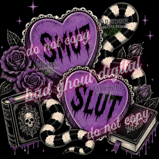 Smut Slut - Hearts | PNG DOWNLOAD