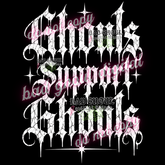 Ghouls support Ghouls | PNG DOWNLOAD BLACK FAB ONLY