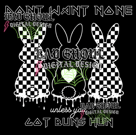 Buns Hun - Bunnies | PNG DOWNLOAD BLACK FAB ONLY
