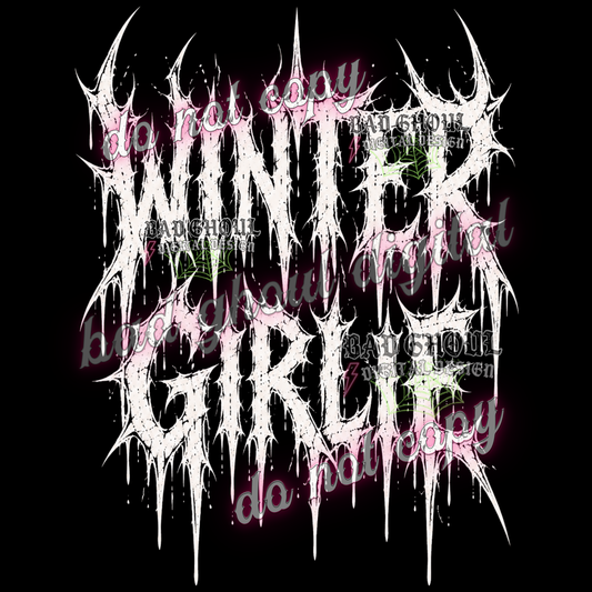 Winter Girlie | PNG DOWNLOAD BLACK FAB ONLY