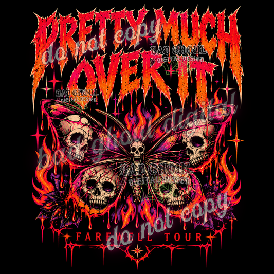 Pretty much over it | PNG DOWNLOAD BLACK FAB ONLY