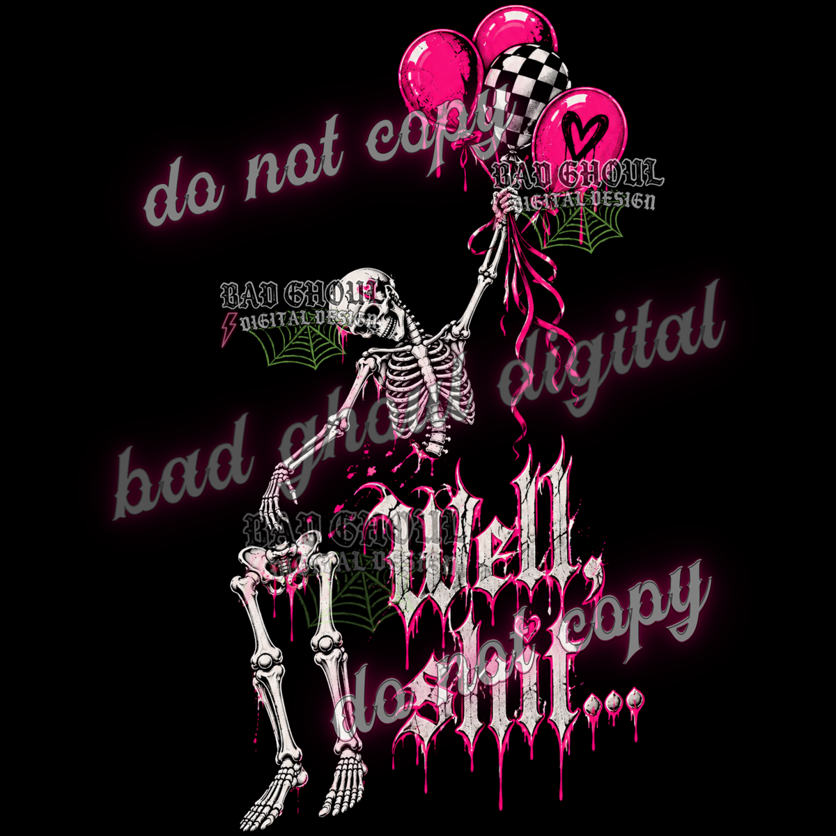 Well, Shit | PNG DOWNLOAD BLACK FAB ONLY