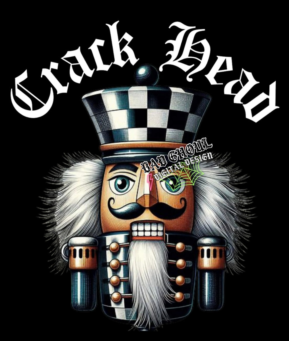 Crack Head PNG Download 2 files black and white