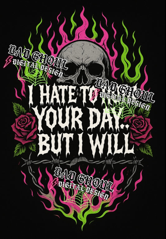Ruin Your Day PNG DOWNLOAD Black Fab Only