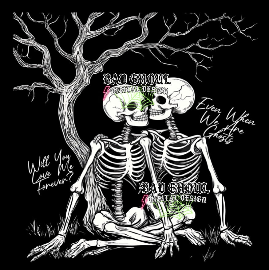 Will you Love Me Forever PNG Download 2 files- black fabric only