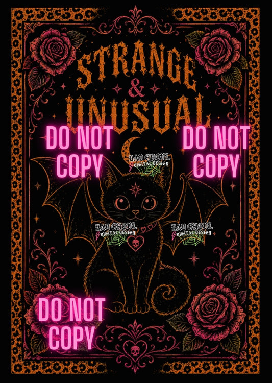 Strange | PNG DOWNLOAD| Black Fabric
