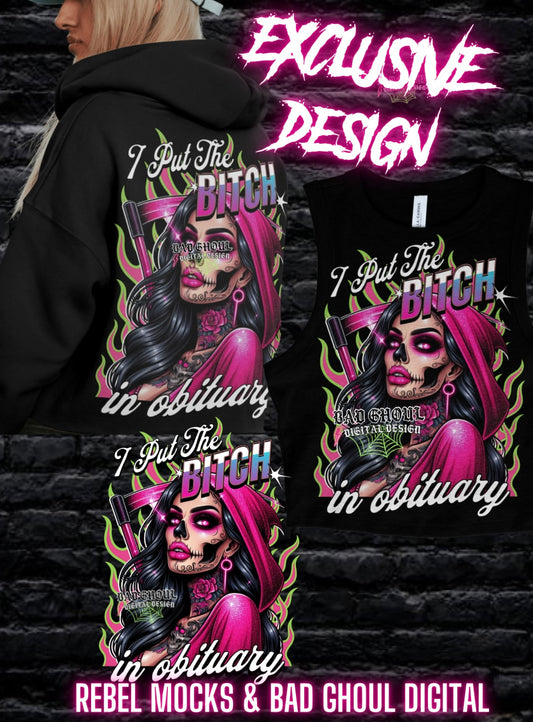 EXCLUSIVE I Put The Bitch In Obituary PNG Download