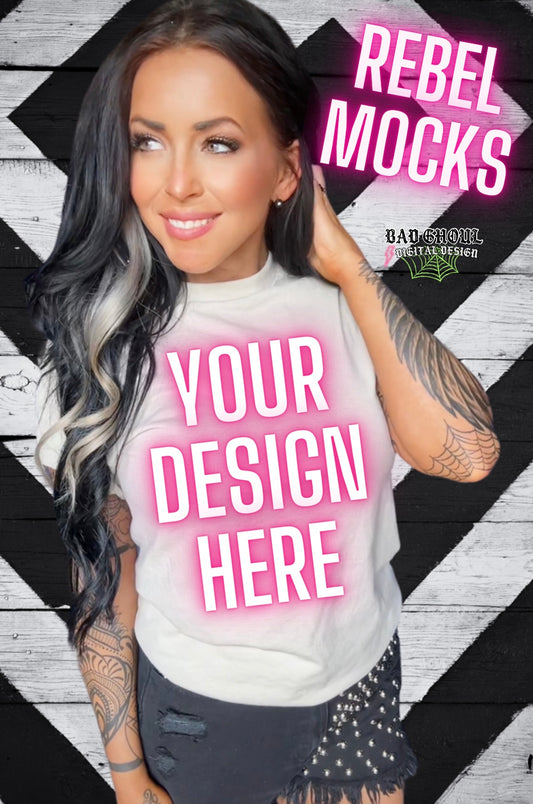 Sand Gildan IRL Model Mock Up TRENDING