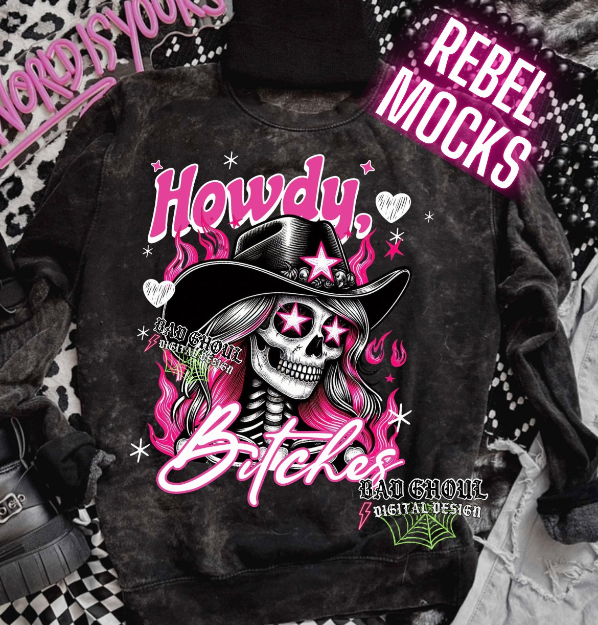 Howdy Bitches PNG Download