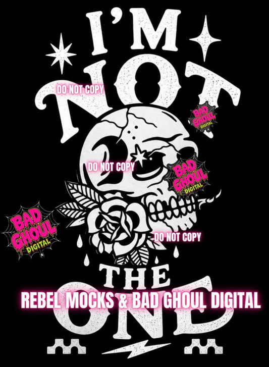 I’m not the one| Black Fabric|PNG DOWNLOAD