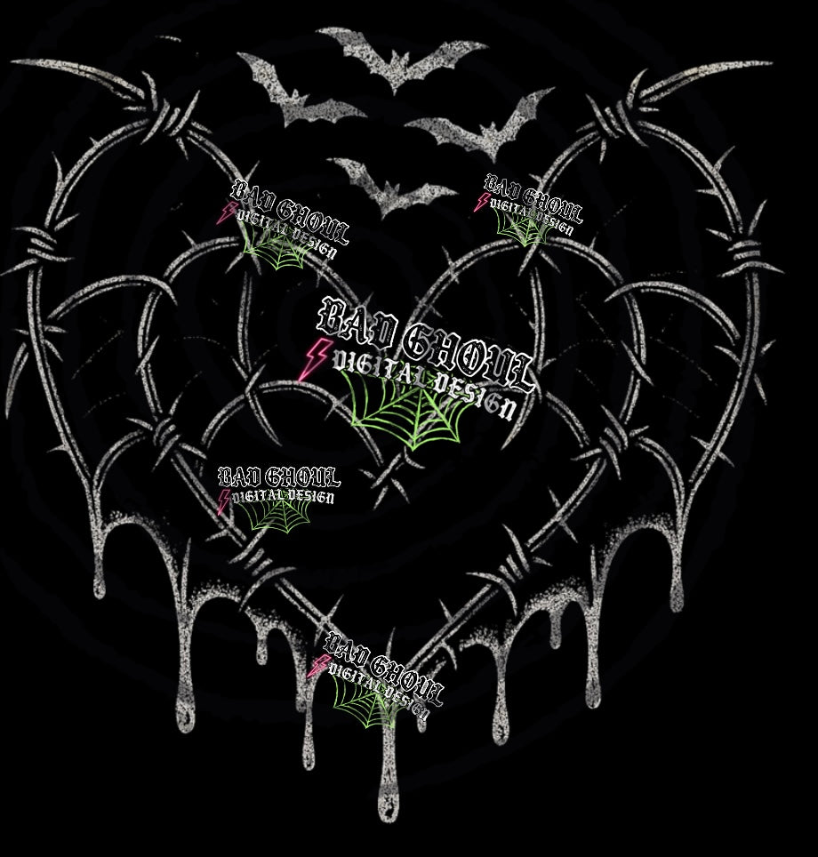 Barbs and Bats Black Fab PNG DOWNLOAD