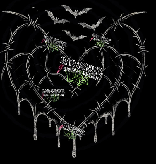 Barbs and Bats Black Fab PNG DOWNLOAD