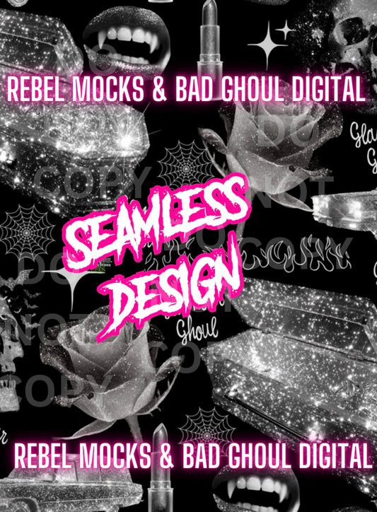 Glamour Ghoul-Seamless PNG Download
