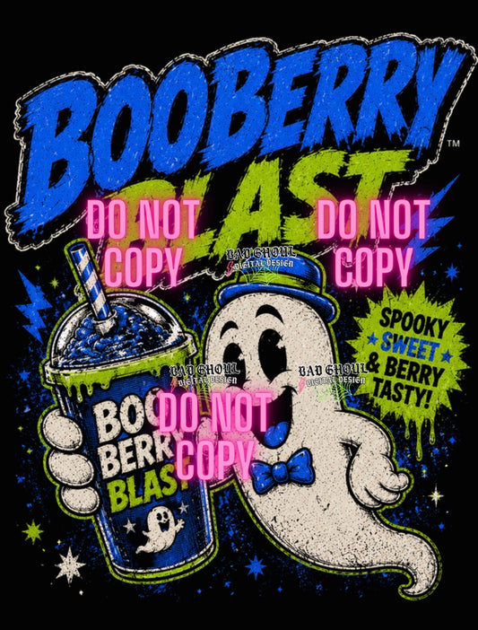Booberry Blast| PNG DOWNLOAD| Black Fabric