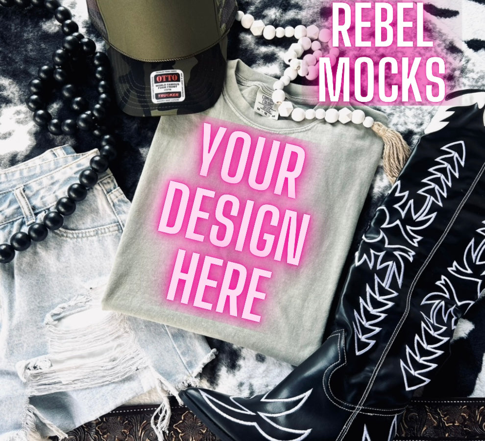 VIBIN CC Bay Tee Flat Lay Mock UP