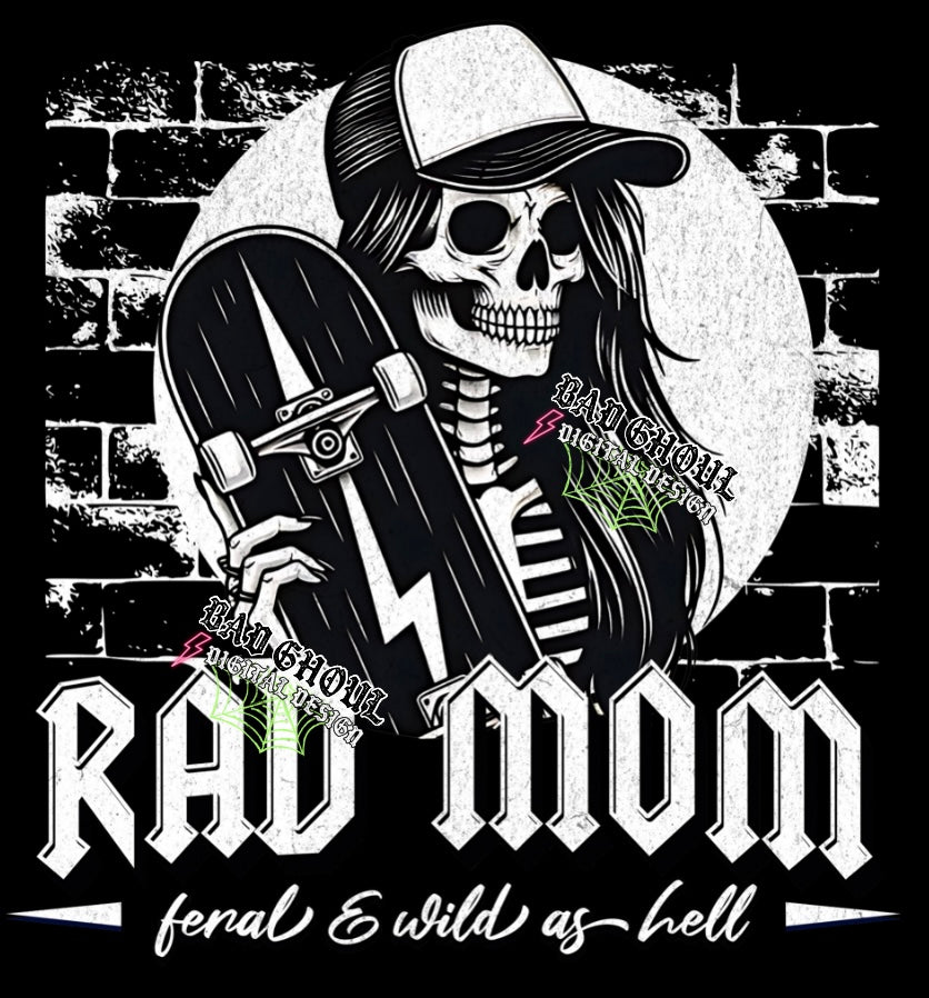 Rad Mom PNG download – Rebel Mocks & Badghoul Digital
