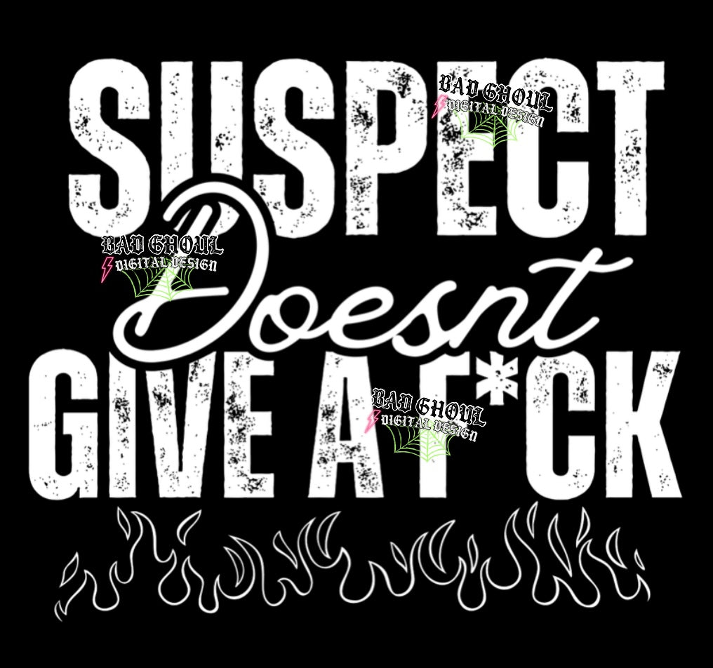 Suspect Doesnt Give a Fuck PNG Download