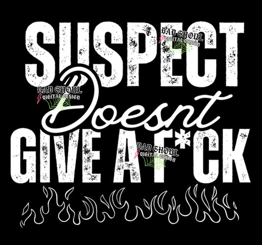 Suspect Doesnt Give a Fuck PNG Download