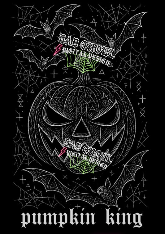 Pumpkin King Black Fabric Only PNG Download
