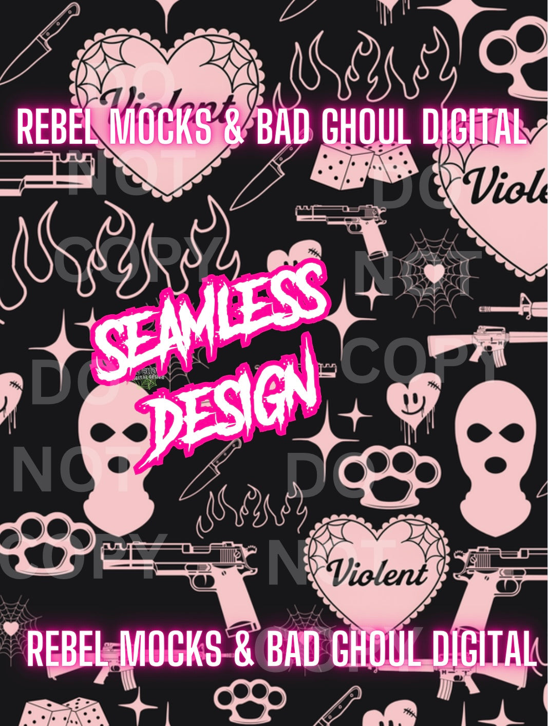 Violent Seamless PNG Download
