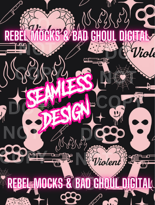 Violent Seamless PNG Download