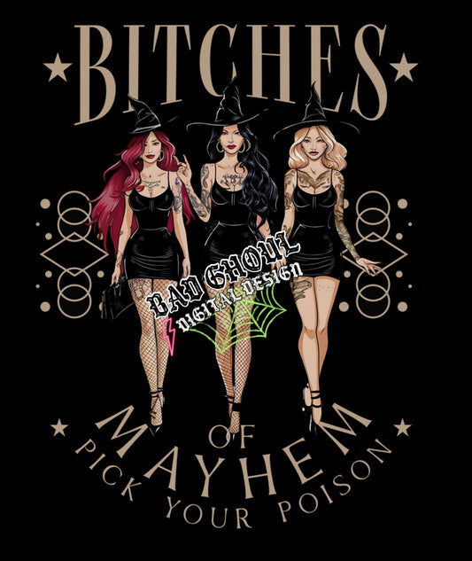 Bitches Of Mayhem PNG Download
