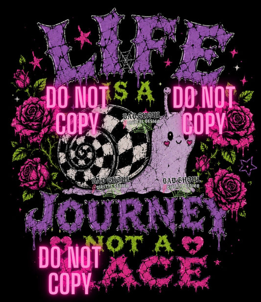 Life is a journey | Black Fabric|PNG DOWNLOAD