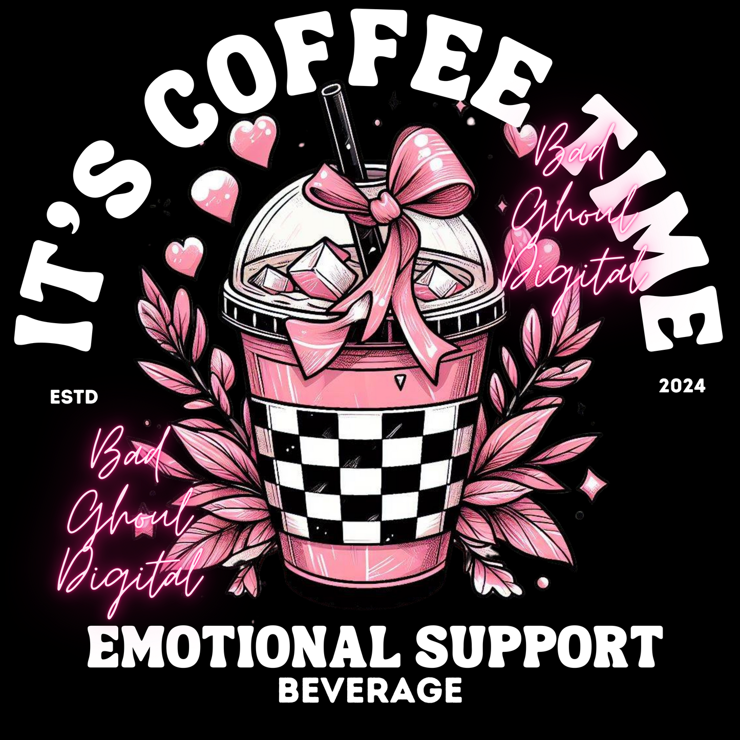 Coffee Time PNG Download Sub & DTF 2 Files