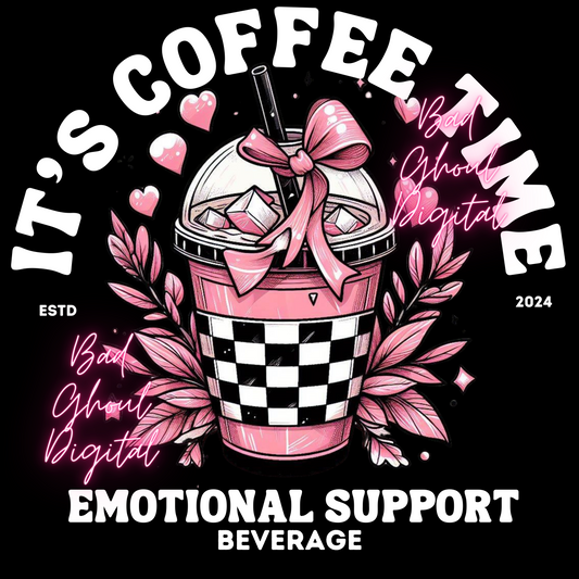 Coffee Time PNG Download Sub & DTF 2 Files